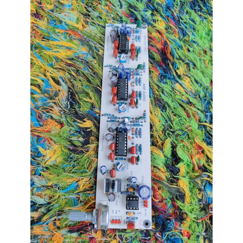 Kit effek untuk mixer rakitan dengan 3x ic PT 2399