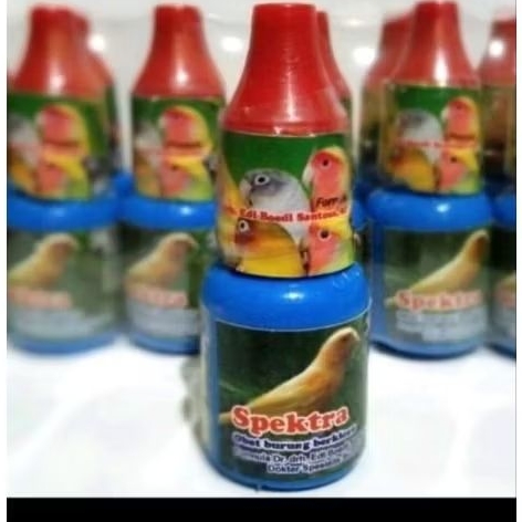 SPEKTRA SPEKTROS VITAMIN OBAT BURUNG SAKIT PENAPASAN LESU BERAK KAPUR BURUNG KENARI, MURAI,, LB