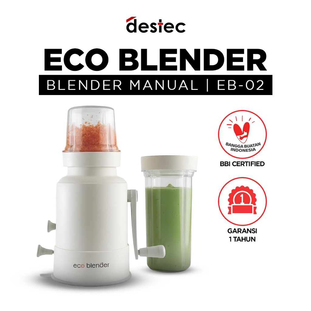 Blender Manual l Tanpa Listrik l Eco Blender EB-02 Blender Serbaguna Multifungsi | Halus & Praktis