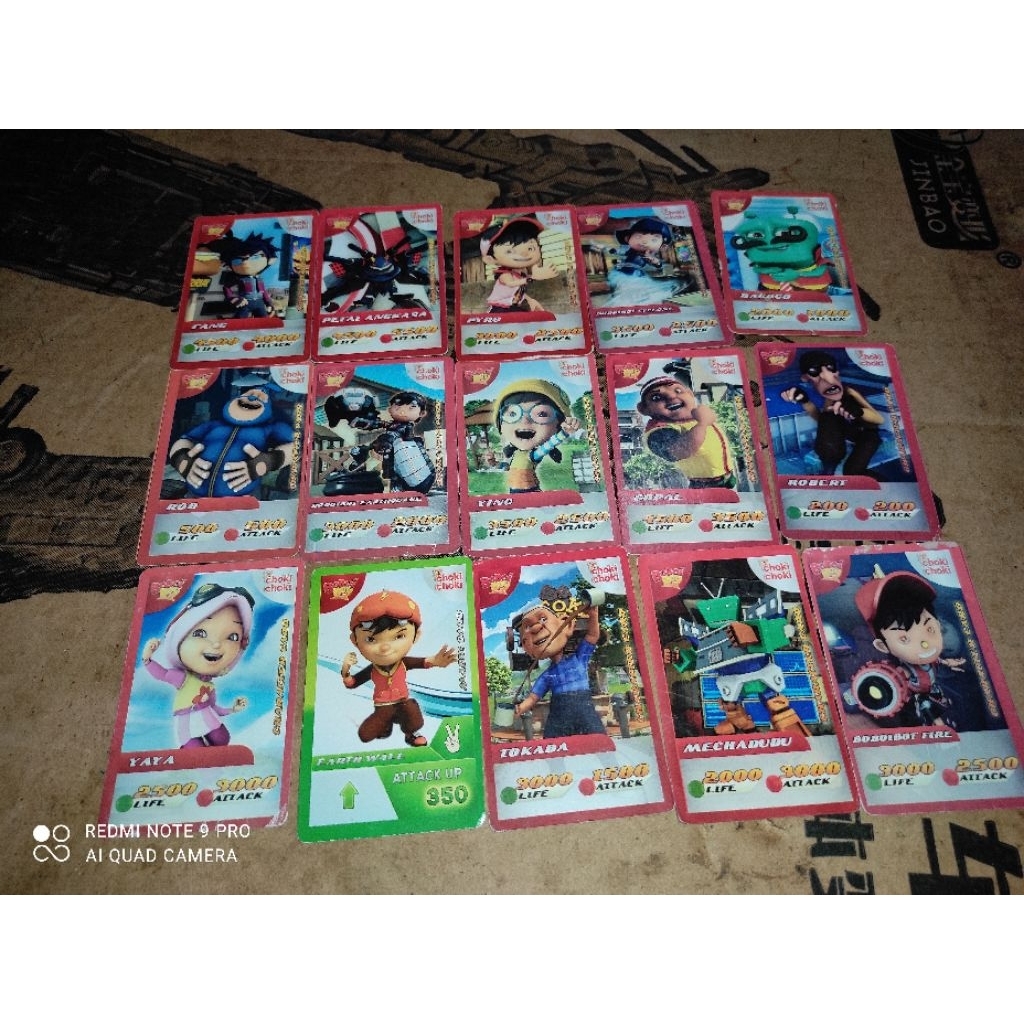 kartu boboiboy ar choki-choki 2015