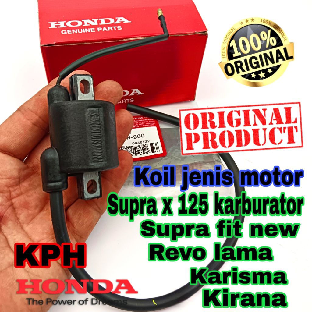KPH coil koil asli honda supra x 125 karburator karisma kirana revo lama supra fit new asli original