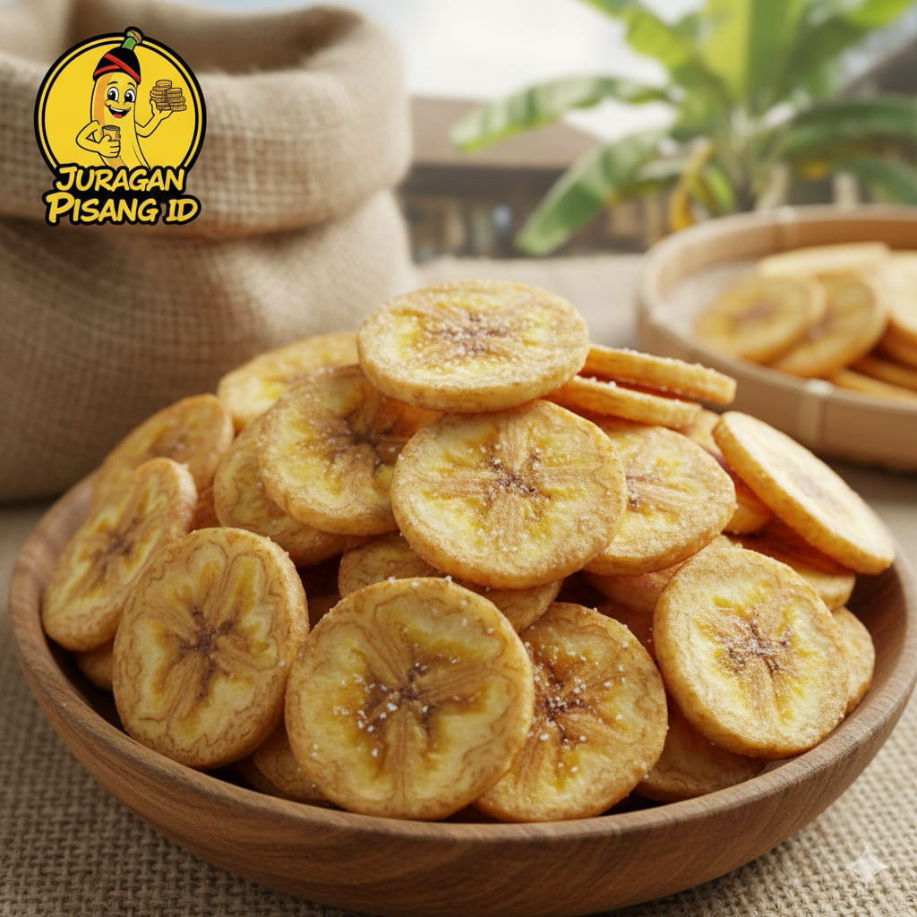 KERIPIK PISANG 1KG RASA ORIGINAL MANIS PISANG KHAS LAMPUNG TERMURAH