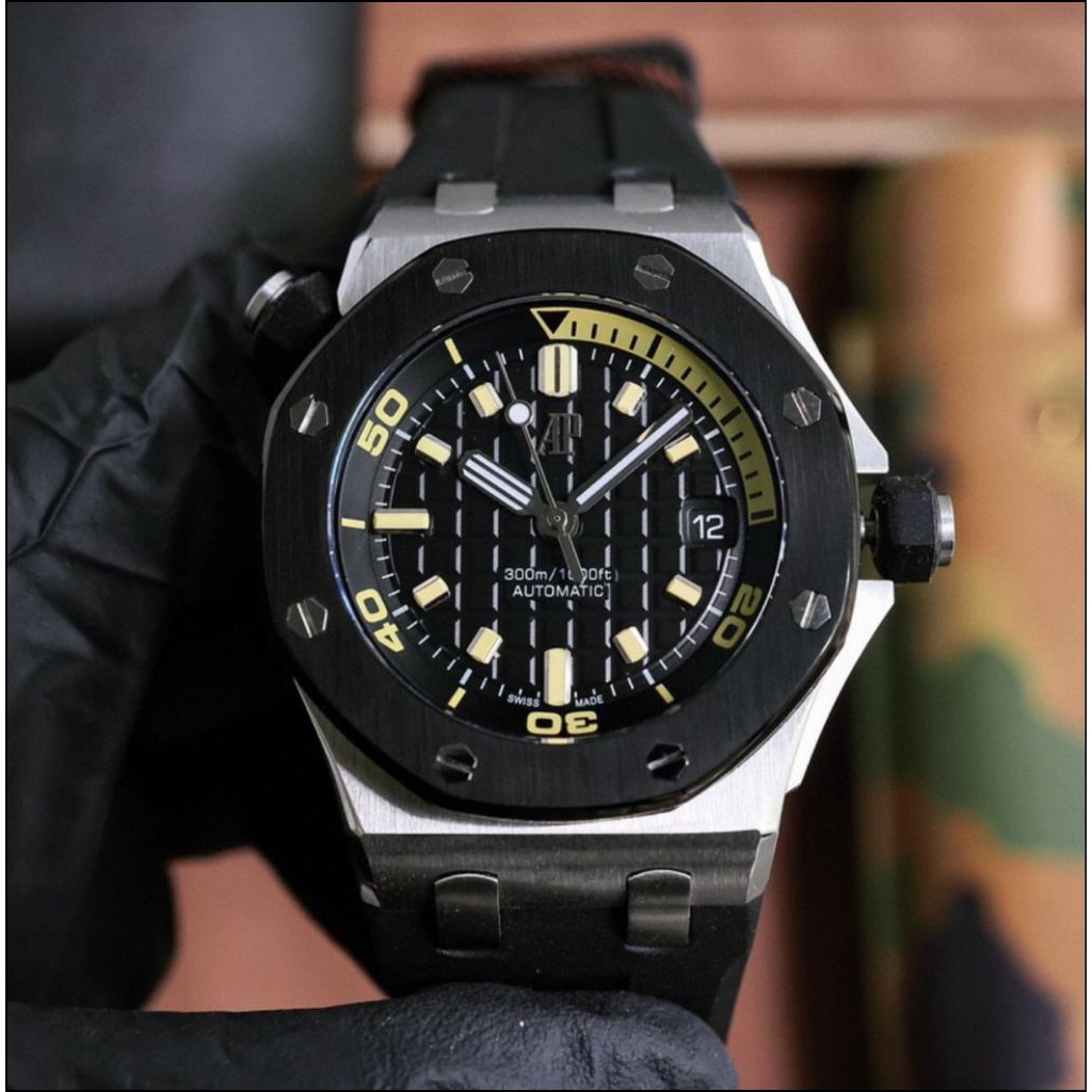 READY JAM TANGAN AP RYL OAK OFFSHORE DM 42MM SWISS MATIC