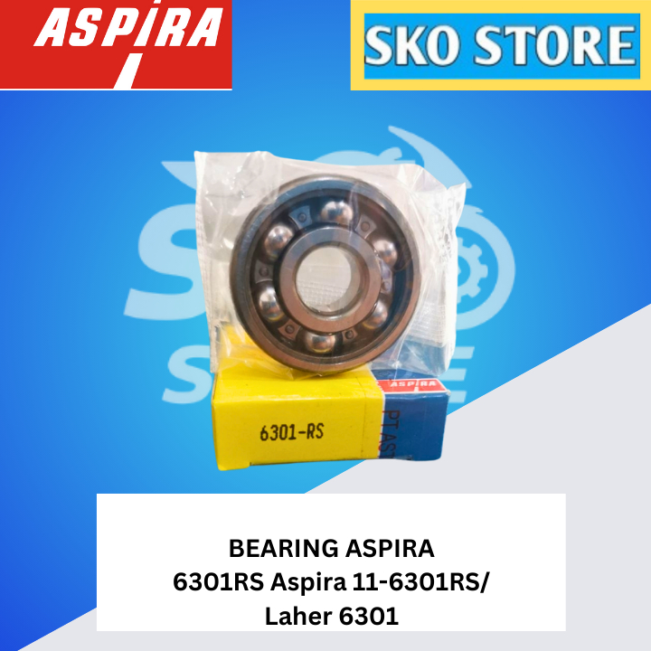 Bearing 6301RS Aspira 11-6301RS/Laher 6301 Original Murah