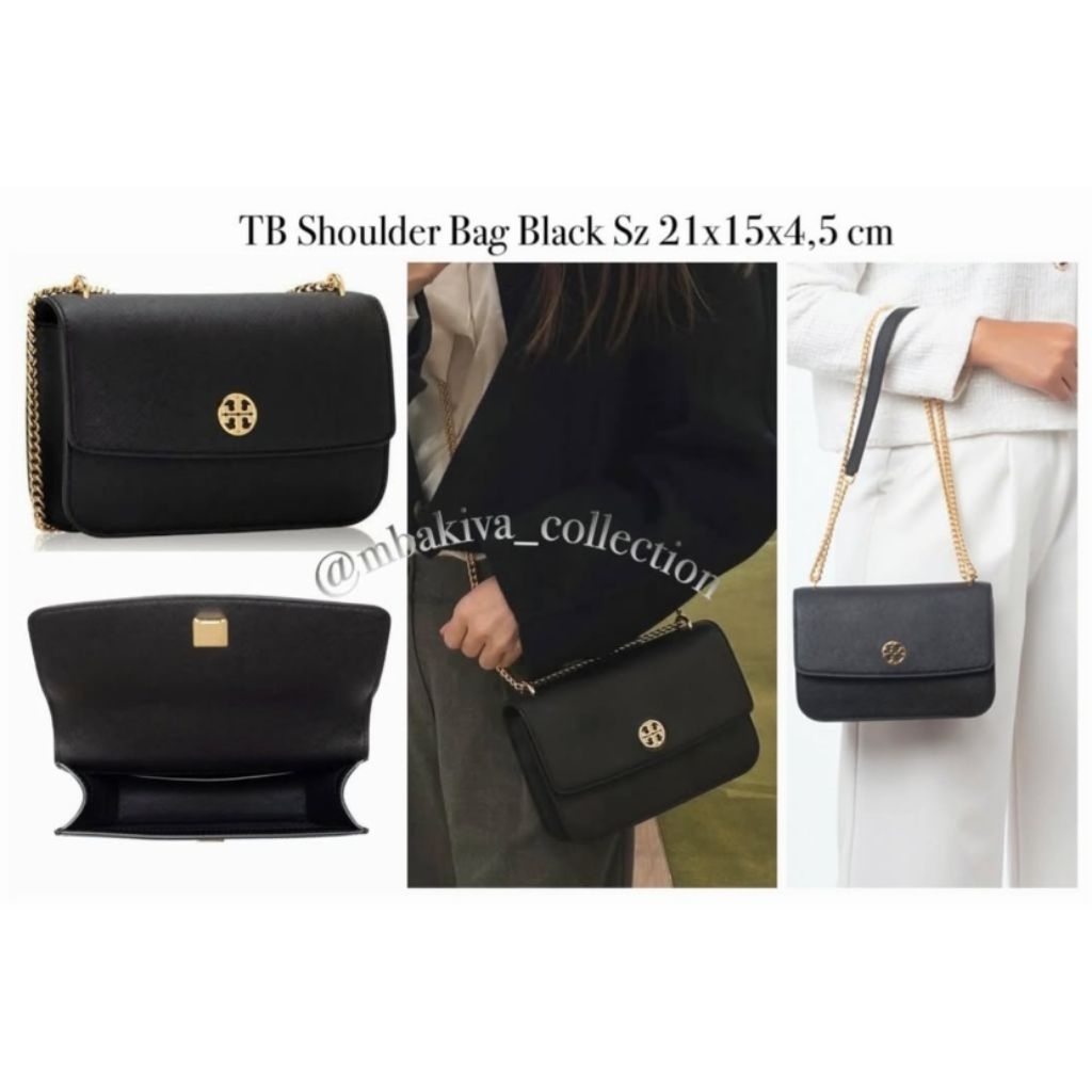 TB Shoulder Bag Black