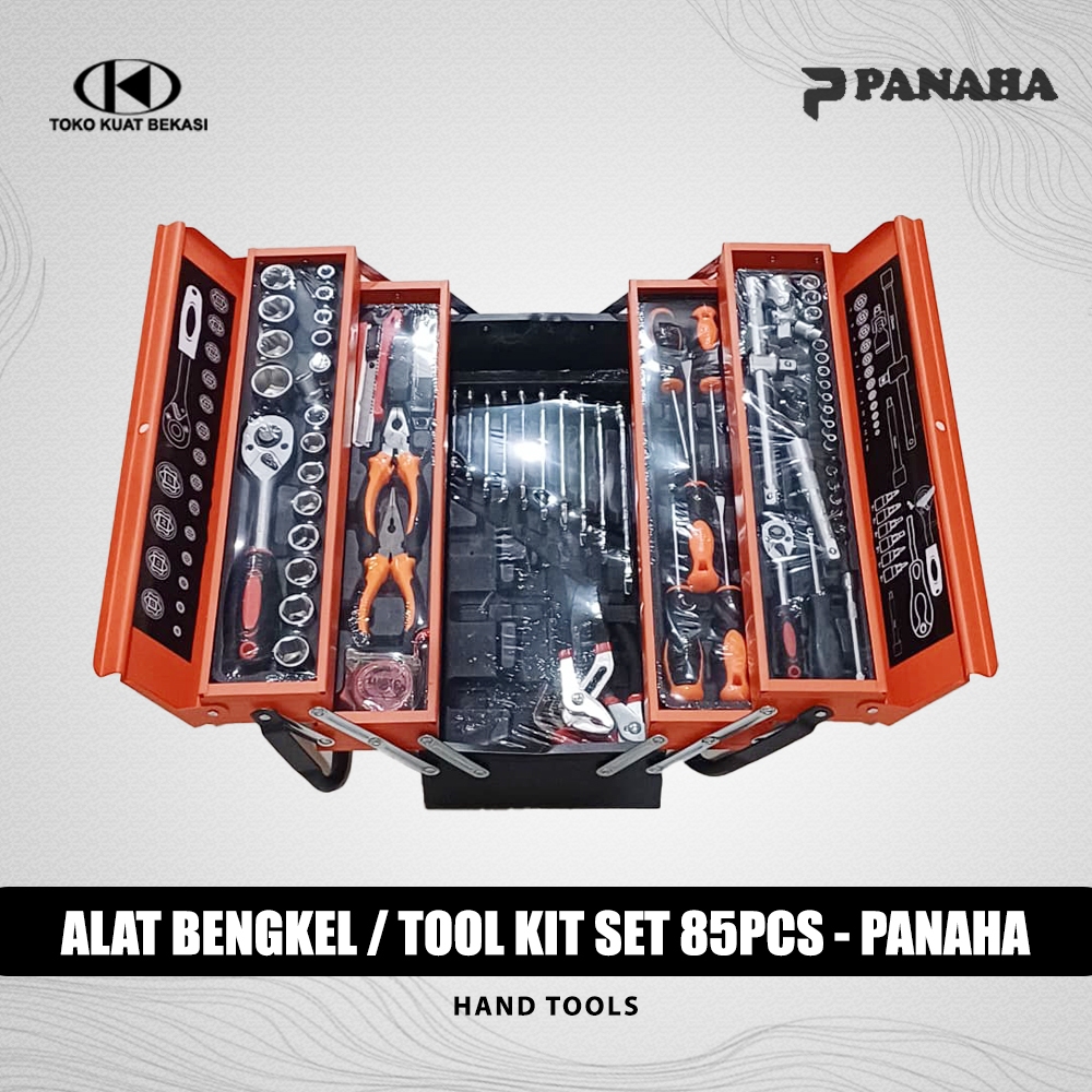 PANAHA tool kit set 85pcs / Tool box set / Alat bengkel