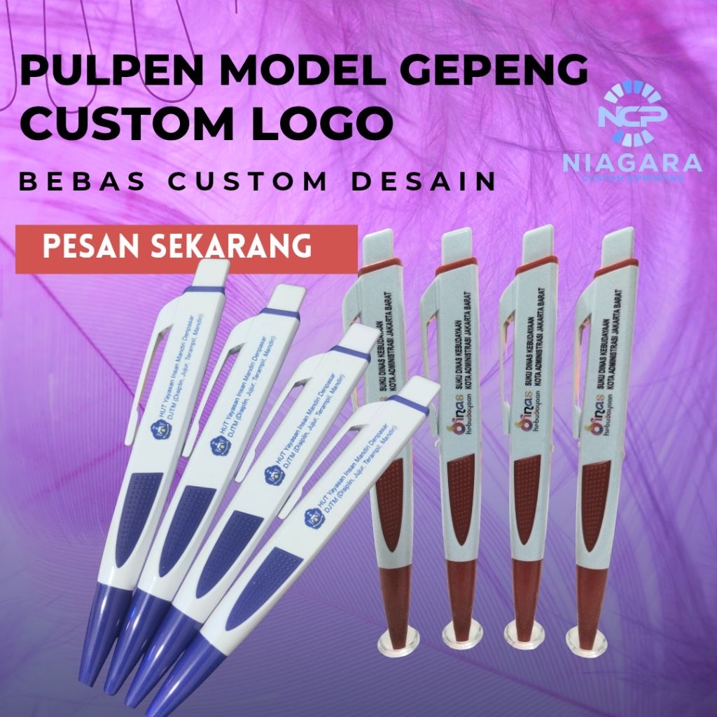 Pulpen custom/Ballpoint custom model gepeng