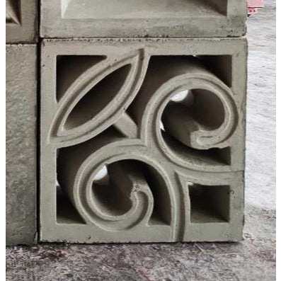 Cetakan Loster Beton Motif BUNGA PONTE Ukuran 20x20 tebal 10cm