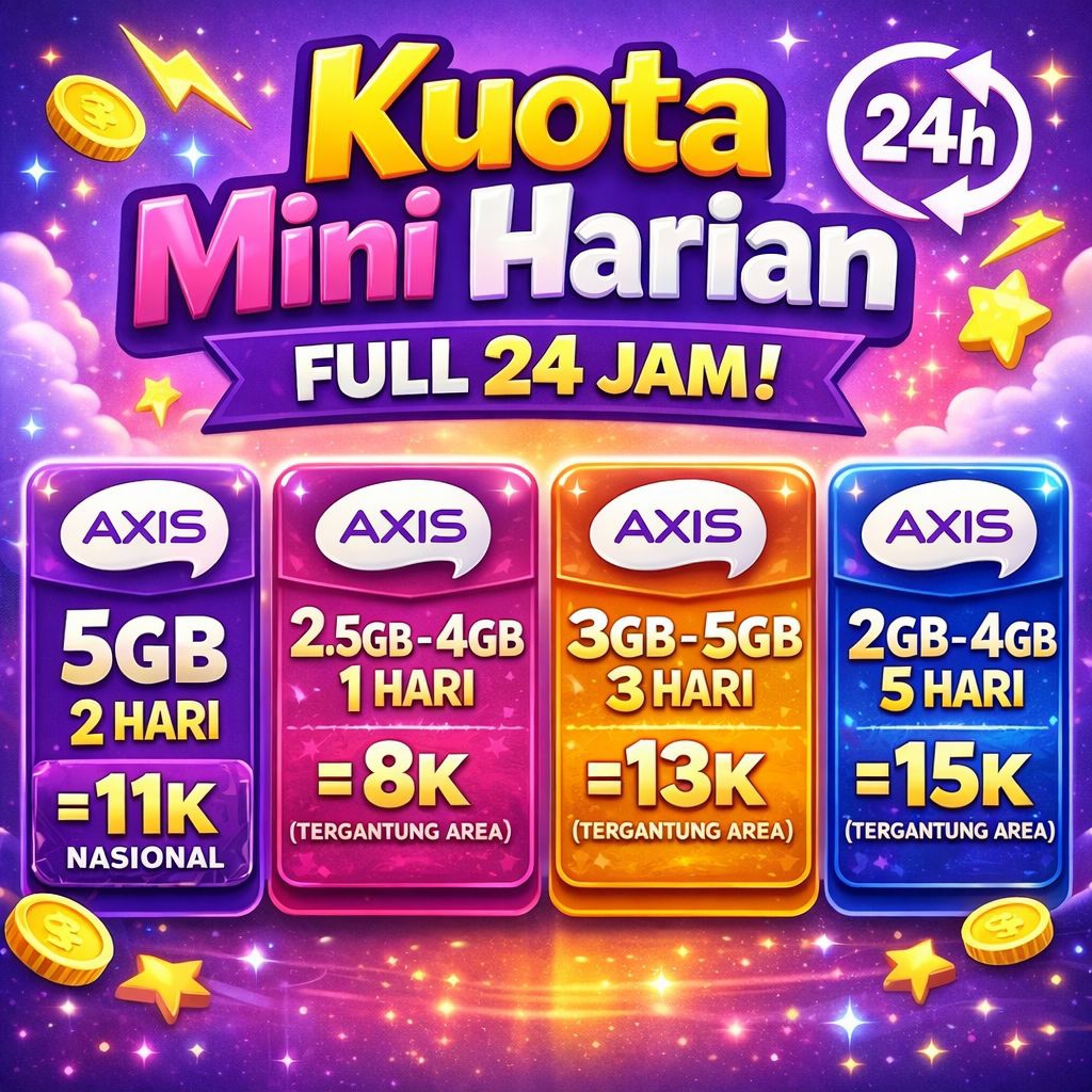 Kouta Mini harian Axis Terlaris Termurah