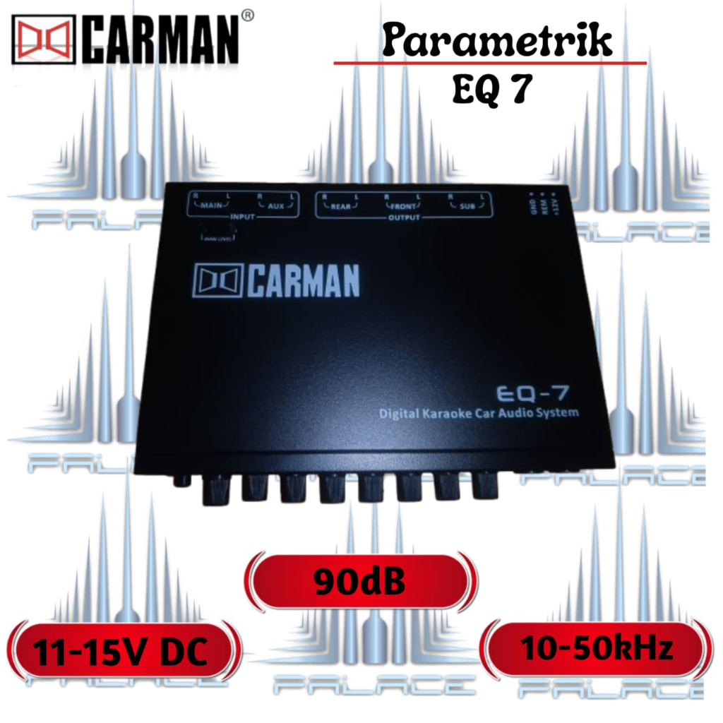 Parametrik Carman Equalizer Karoke Preamp Power Mobil EQ7