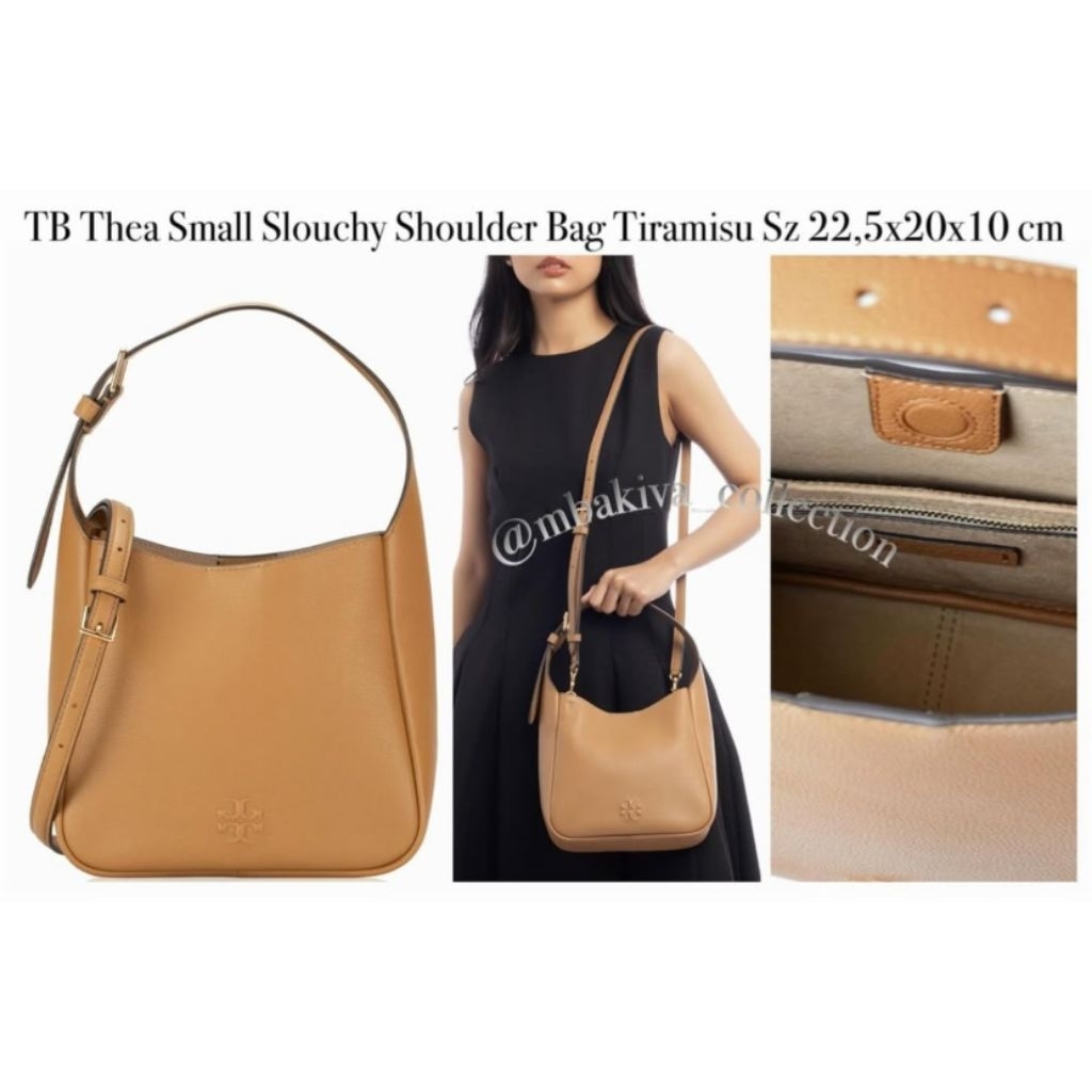 TB Thea Small Slouchy Shoulder Bag Tiramisu