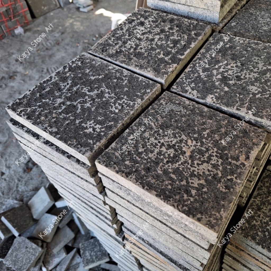 Batu Andesit 15 x15 Bakar | Cobble Stone Andesit | Batu Andesit Bakar | Batu Kobel Andesit | Andesit