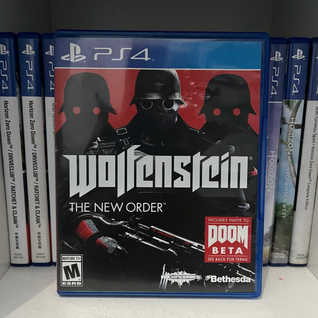 wolfenstein the new order ps4 disc playstation4 kaset ps bd
