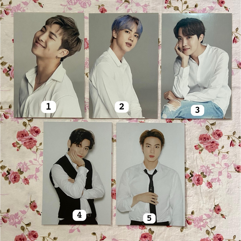 BTS POSTCARD ARMYKIT 5TH NYEL NAMJOON SEOKJIN JHOPE TAEHYUNG