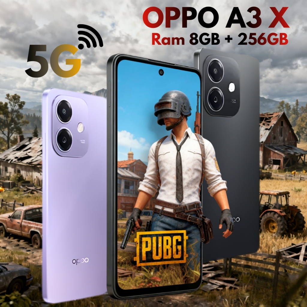 HP OPPO A3x Berjaring LTE 5G 8GB+256GB fast charging Battery 5100 mAh Handphone