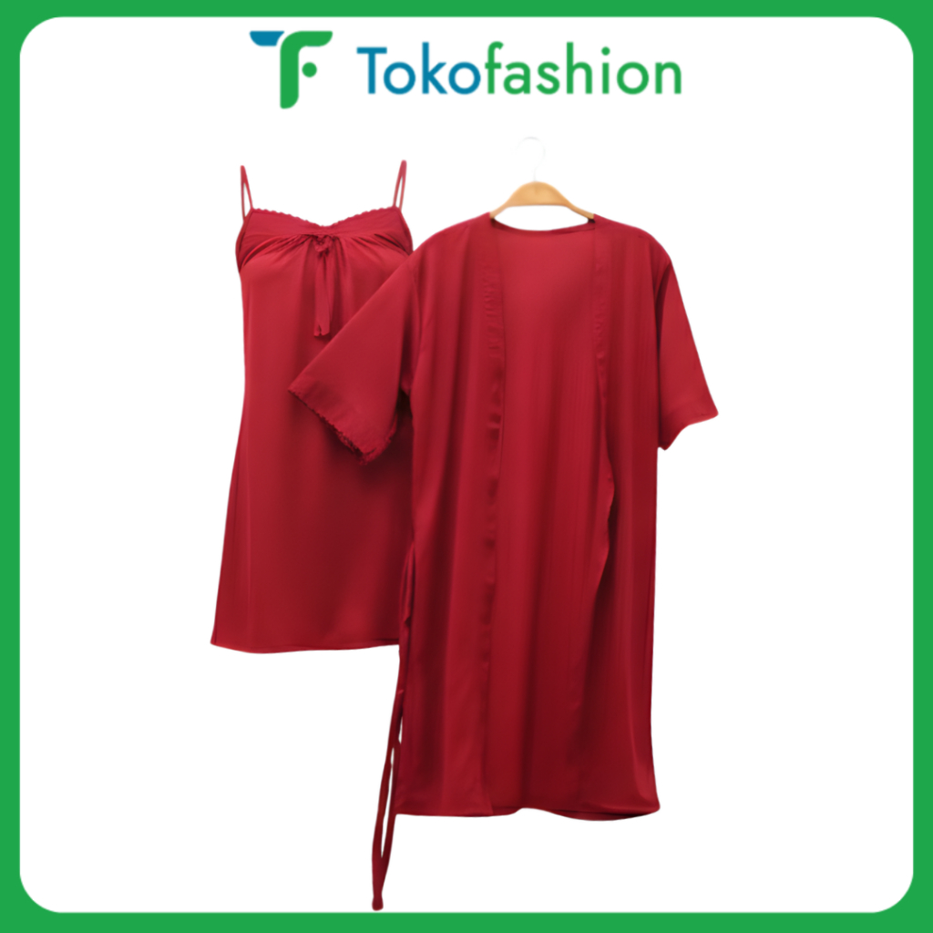 Tokofashion Baju Tidur kimono Sexy Dress Lingerie Sexy Lembut Ade Dress piyama kimono BT336