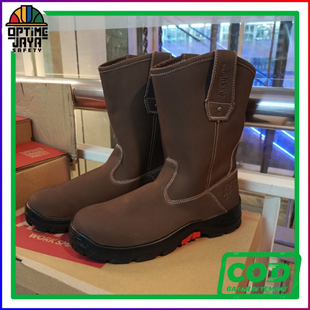 Sepatu Safety Aetos Lithium Mocca - Sepatu Safety Aetos Original High Quality