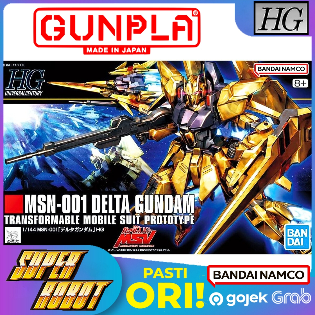 BANDAI HG MSN-001 Delta Gundam [GOLD COATING] - HGUC