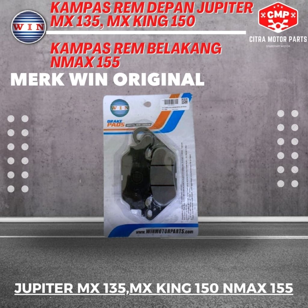 Kampas rem depan jupiter mx 135, mx king 150Kampas rem belakang nmax 155