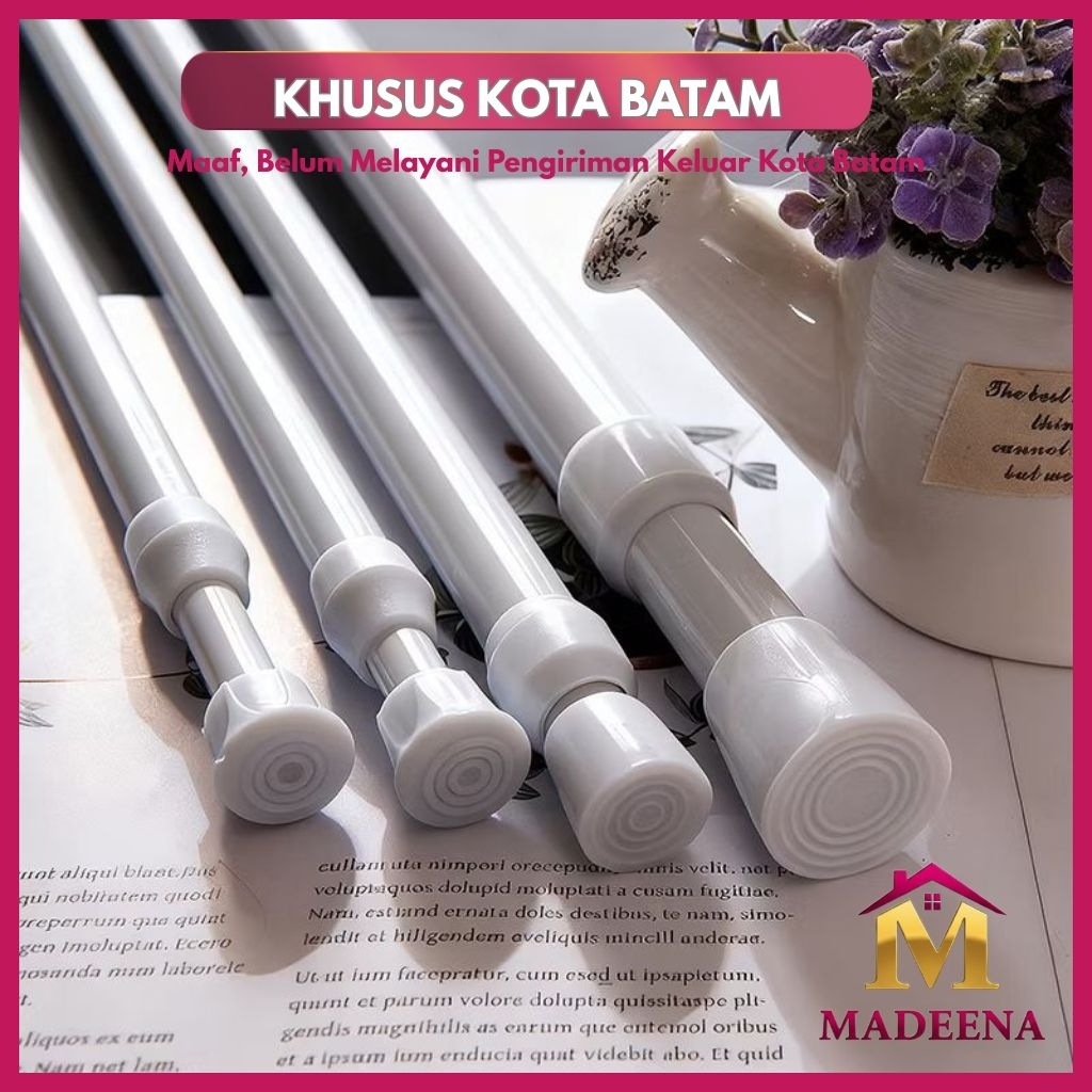 [BISA INSTANT] Tiang Gorden/Tiang Ajaib Tanpa Paku Dapur/ Tiang Multifingsi Ready Batam/ Tiang Gantu