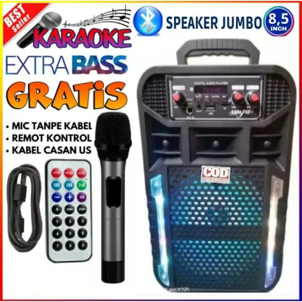 JAMINAN UANG KEMBALISpeaker Subwoofer aktif Km-780 Speaker karoeke werles SQ-7801 Free Microphone we