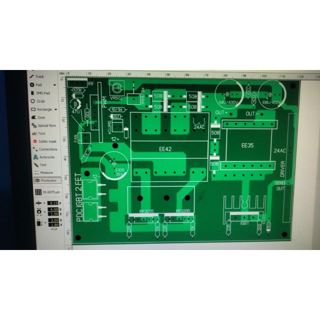 PCB PDC IGbT 2 Fet Jumbo