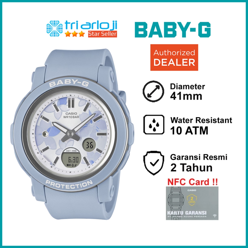 Casio BABY-G BGA-290FL-2ADR Jam Tangan Wanita BabyG BGA290 Original BGA-290FL-2A BGA290FL BGA 290FL 