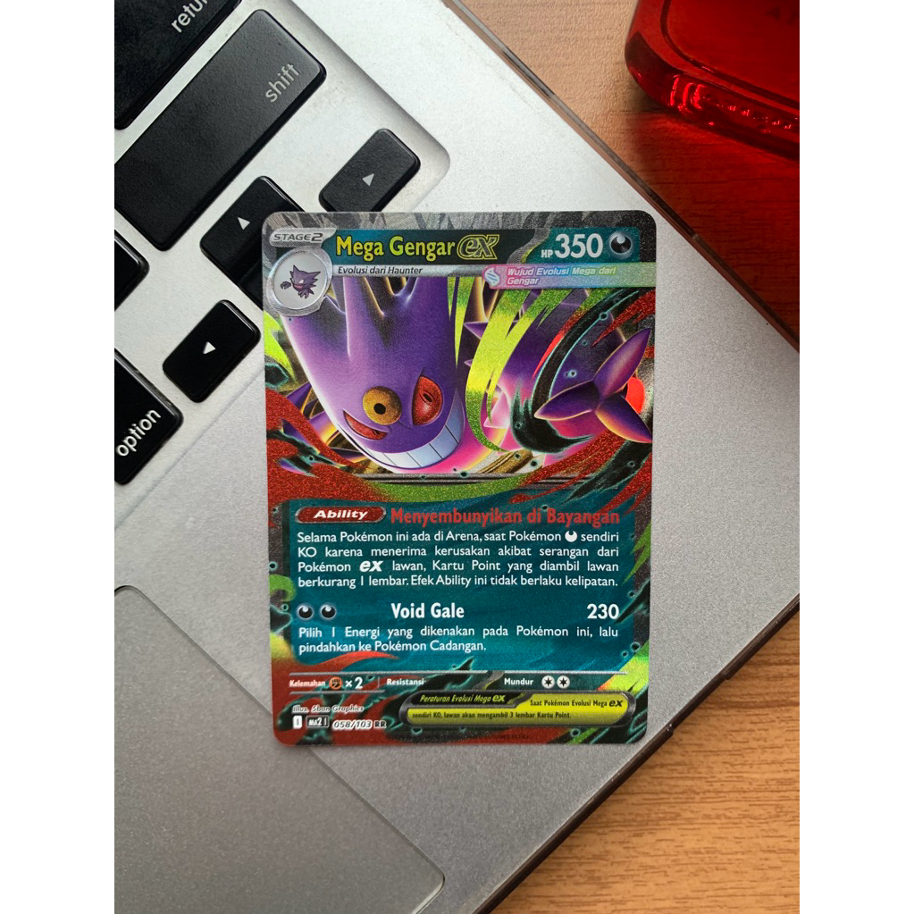 Mega Gengar Ex 058/103 RR - Kobaran Biru Pokemon Indonesia