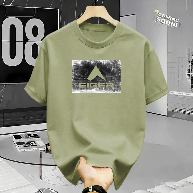 100% Original -EIGER Kaos Pria Katun 100% – T-Shirt Original Adem Nyaman