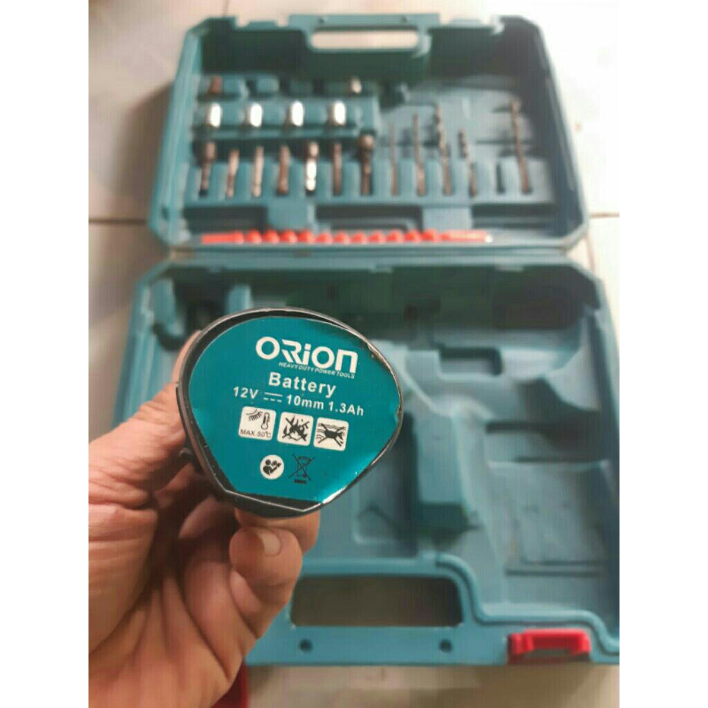 cover box + kunci + baterai bor baterai orion