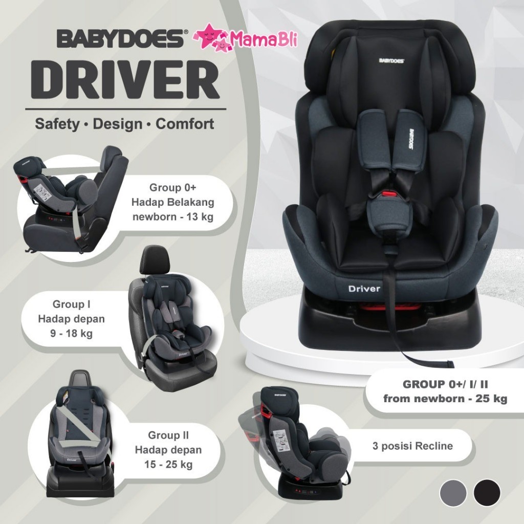 Car Seat Dudukan Mobil Anak Bayi Babydoes Driver / Car Seat Babydoes Driver / Babydoes Esteem
