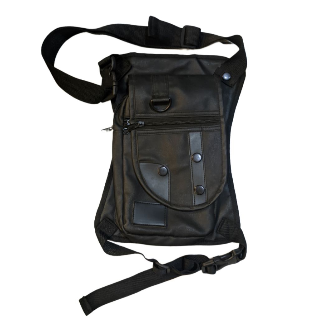VEST BAG Tas Selempang Pria Tactical Urban Sling Bag TAS ROMPI  – Hitam | Multi Pocket Anti Ribet