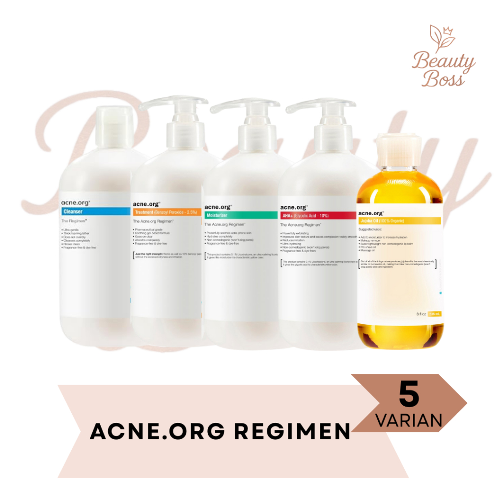 Acne.org Acne Org Cleanser Moisturizer Treatment AHA+ 16 oz / 472 ml