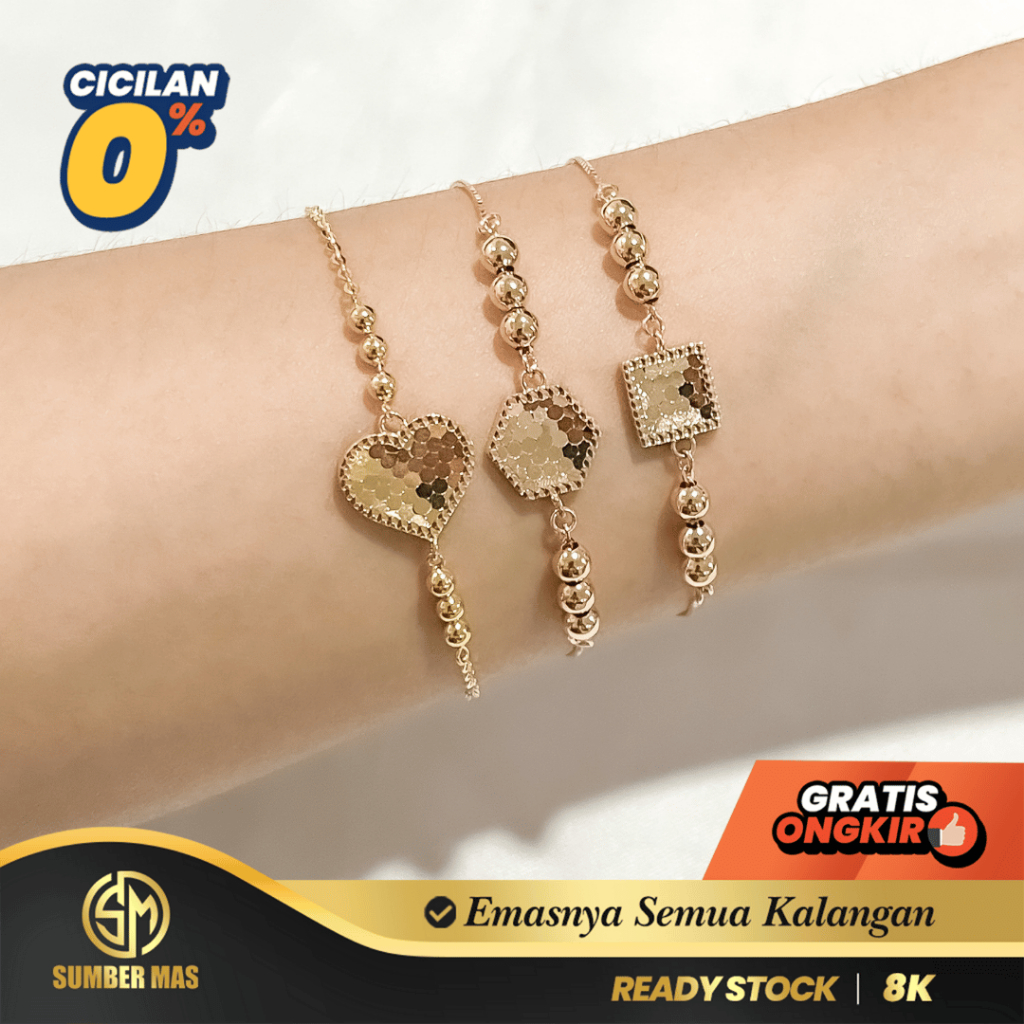 GELANG RANTE EMAS ANALIA FASHION 8K - SUMBER MAS