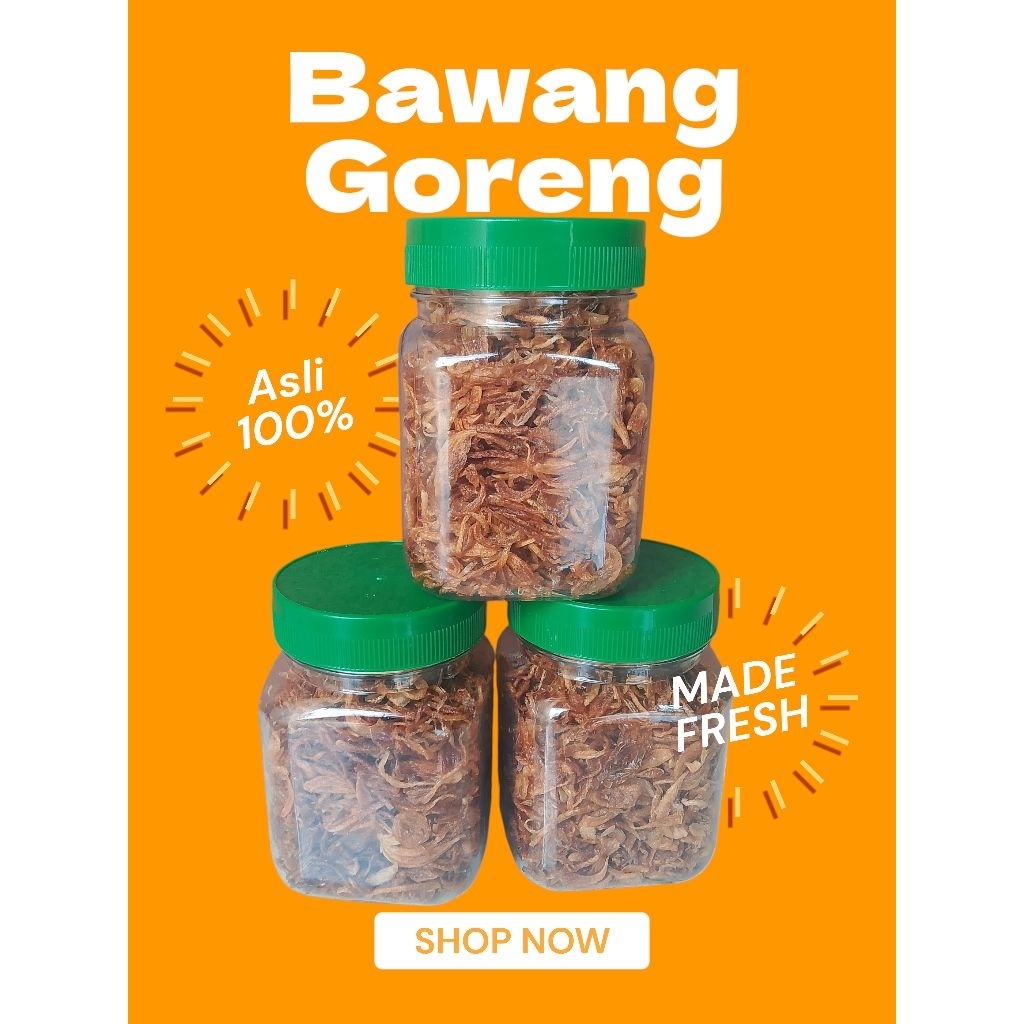 Bawang goreng asli tanpa campuran