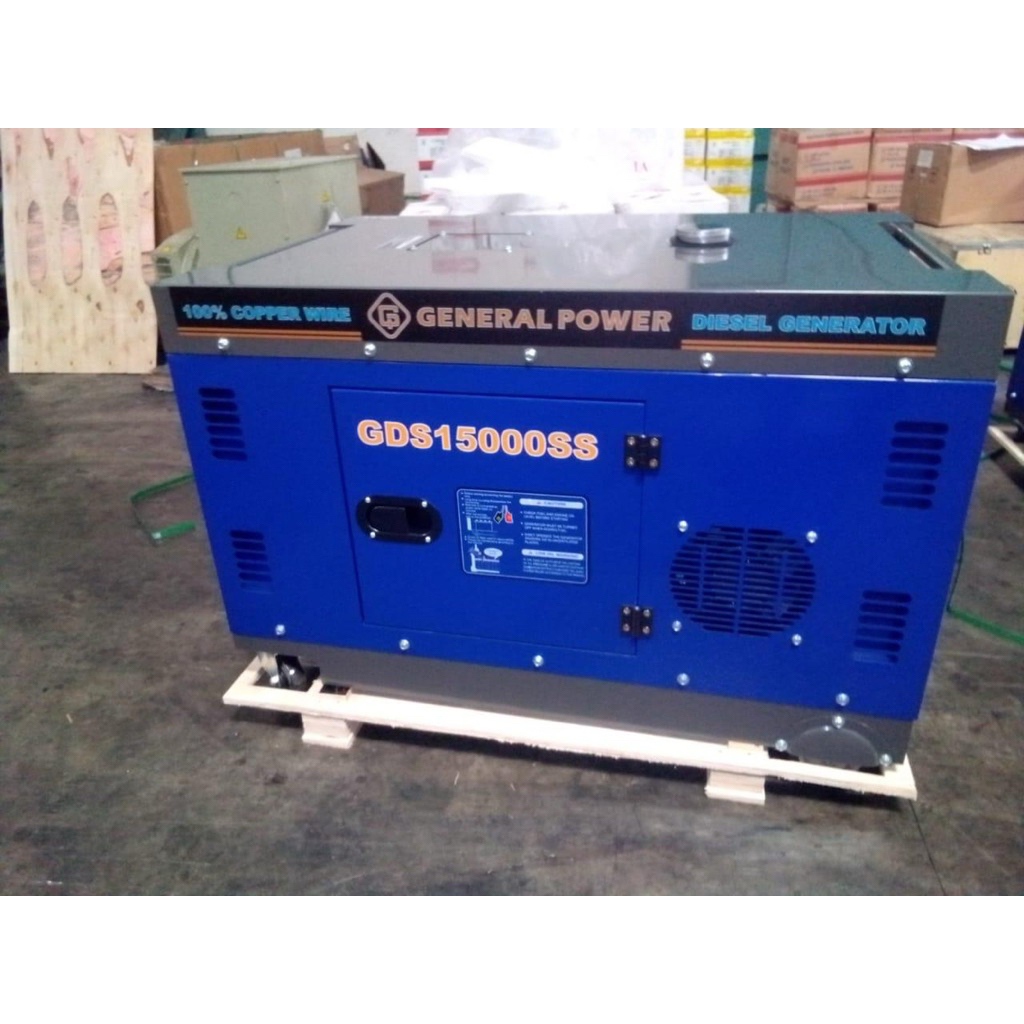 Genset 10.000 Watt 10KW Diesel Solar Silent General  GDS15000ss