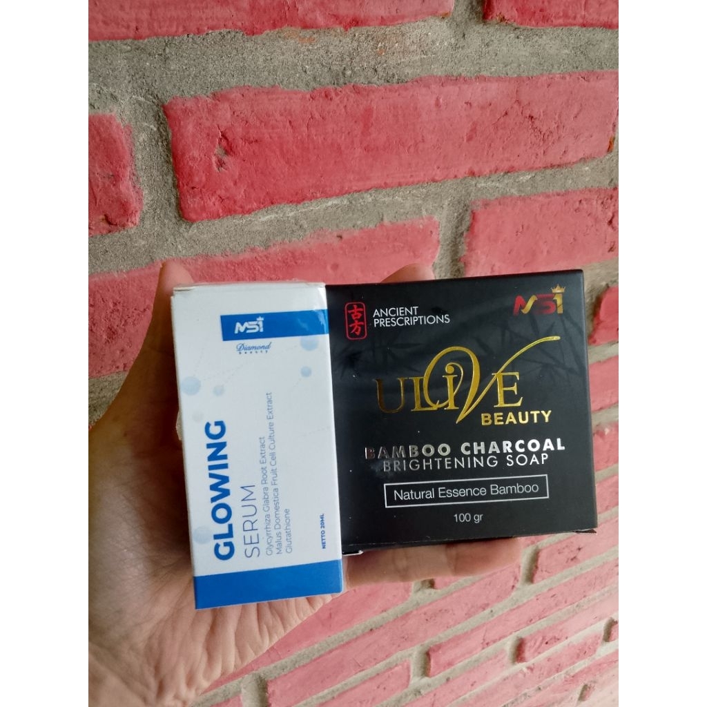 paket flek hitam msi (sabun bamboo msi+serum msi)