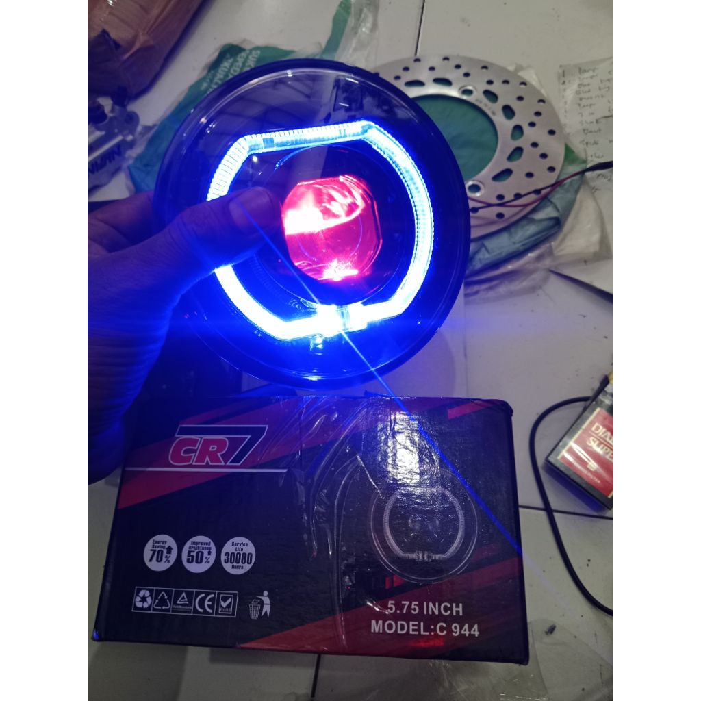 lampu biled cr7 c 944 biled 5,75 inch lampu cr7 bilet c944 headlamp cr7 c944