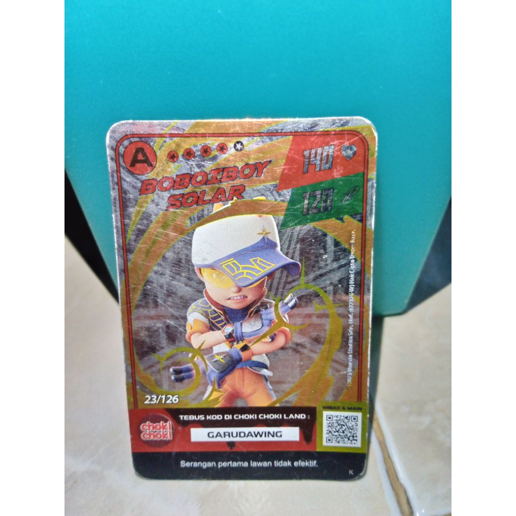 Koleksi Kartu Shiny Foil Boboiboy – Choki Choki | Original Card