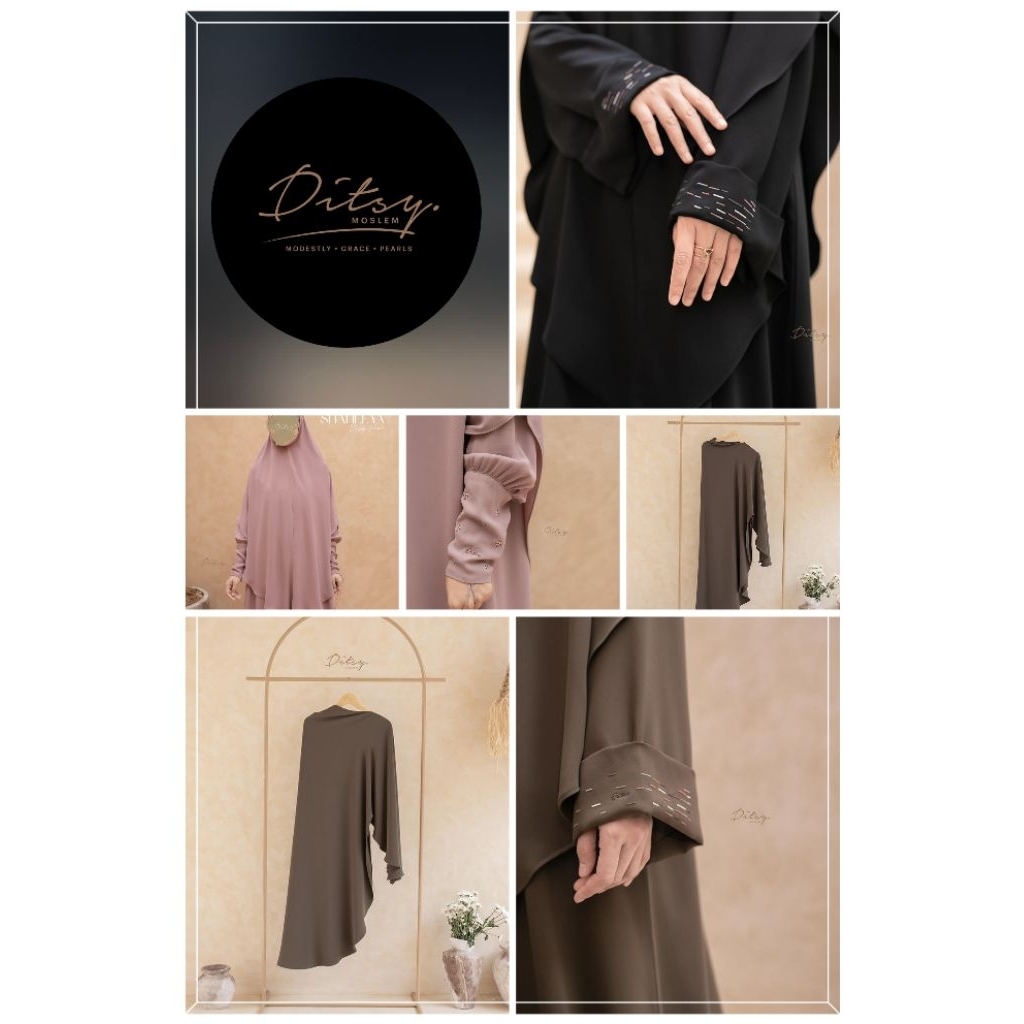 DITSY MOSLEM leliani dusty pink, Shaneya dusty pink, Lana Black, lana sepia, Hayfa sepia, Haala cara