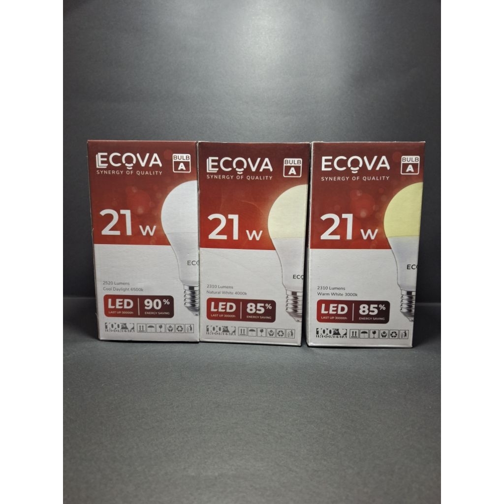 Lampu led bulb 21 watt ECOVA SNI