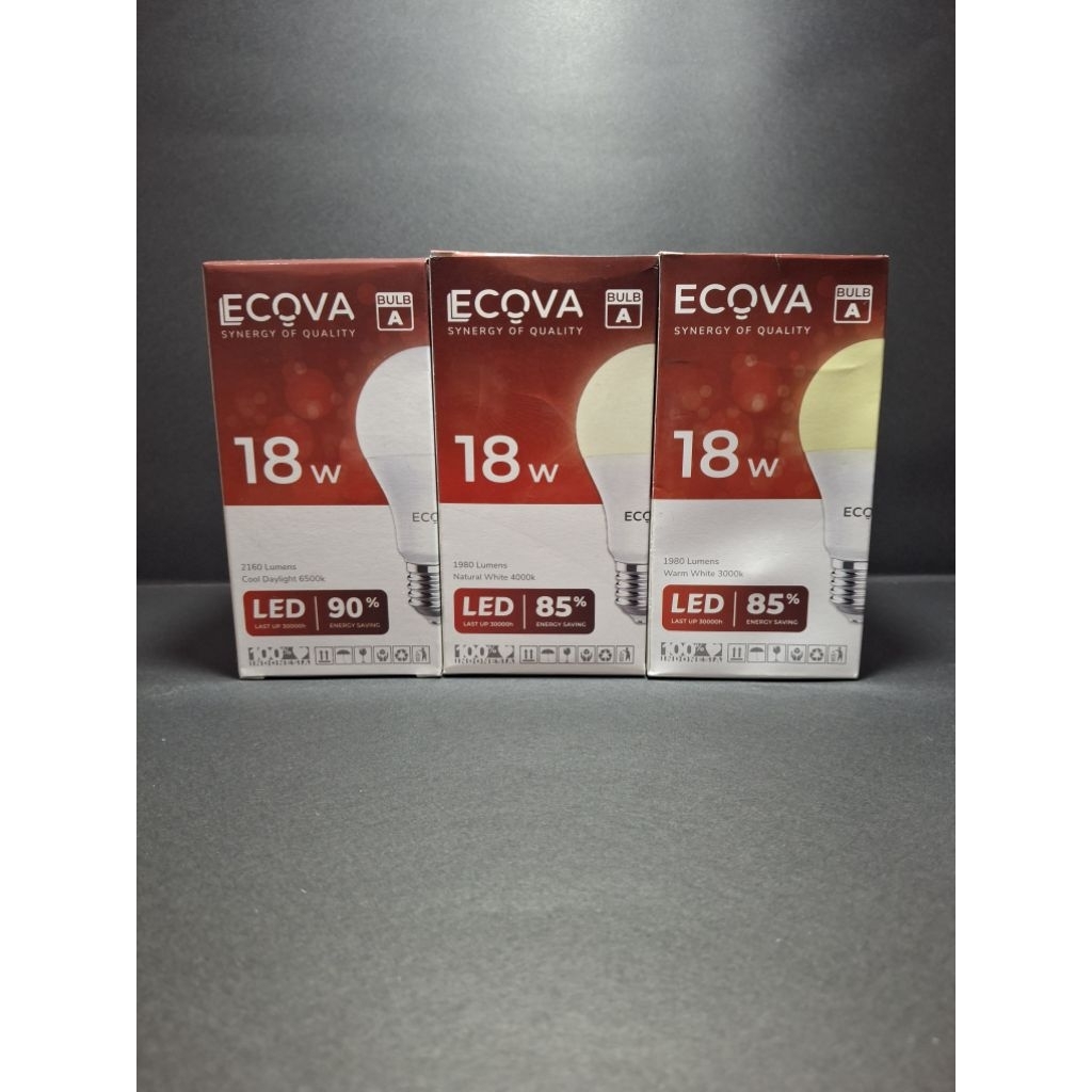 Lampu led bulb 18 watt ECOVA SNI