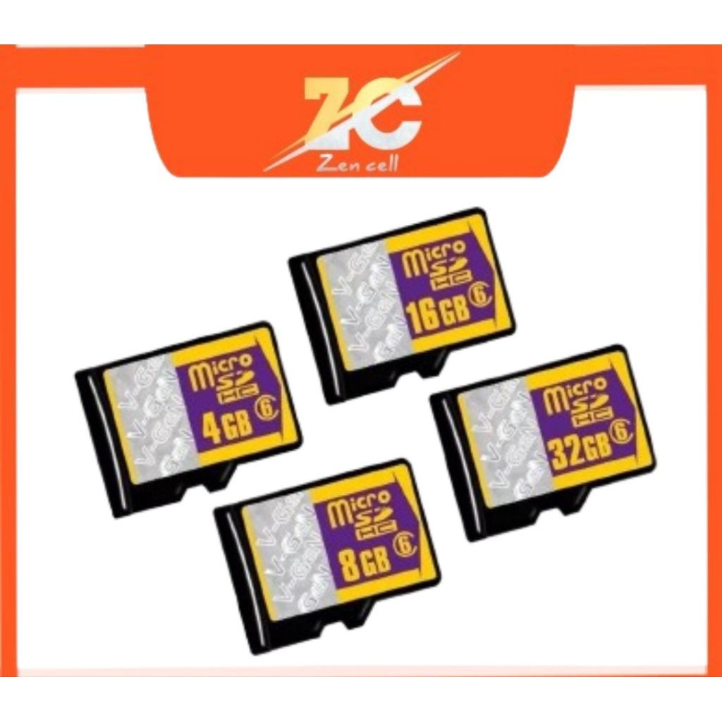 MEMORY MICRO SD VGEN 4GB 8GB 16GB 32GB CLASS 6 MEMORY HP CCTV