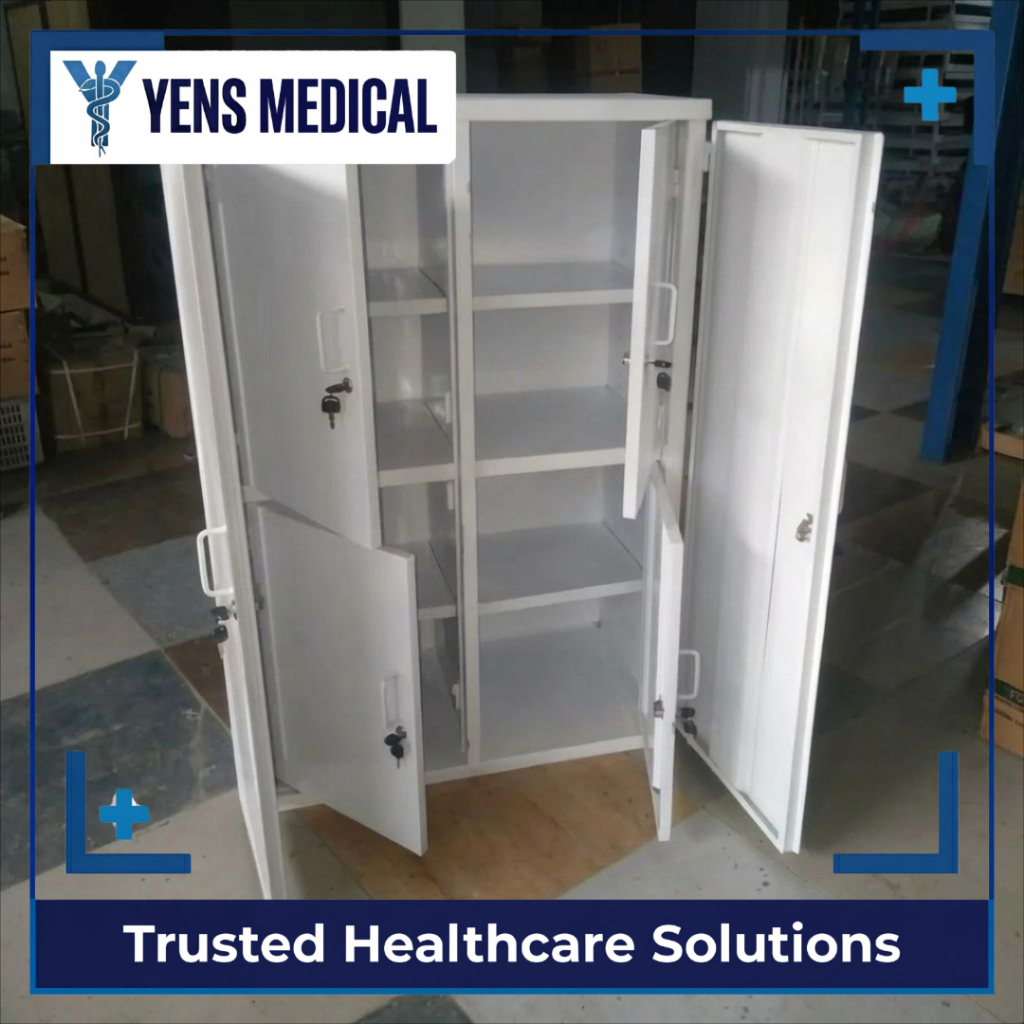 Lemari Narkotika 6 Pintu Besar - Psikotropika Obat Terkunci Apotek RS