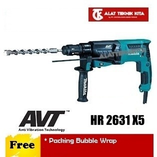 MAKITA HR2631F mesin bor beton dinding HR 2631 F rotary hammer 3 mode