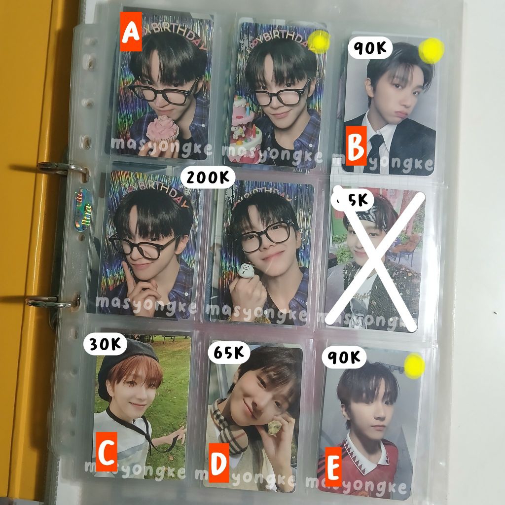 [BACA DESKRISPI] PHOTOCARD OFFICIAL BOYNEXTDOOR WOONHAK LEEHAN SUNGHO PC ALBUM BENE POB BIRTHDAY BDA