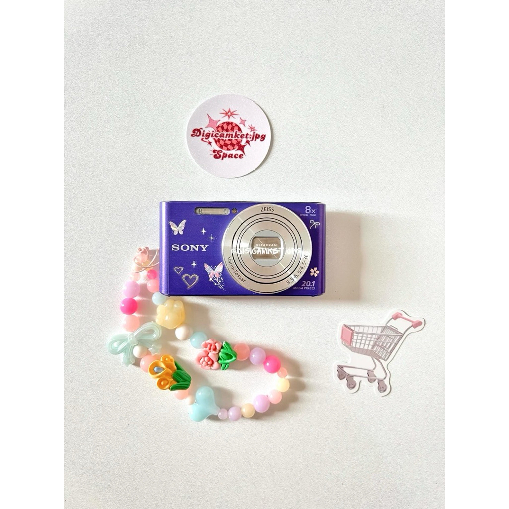 digicam sony cybershot w830 purple kamera digital