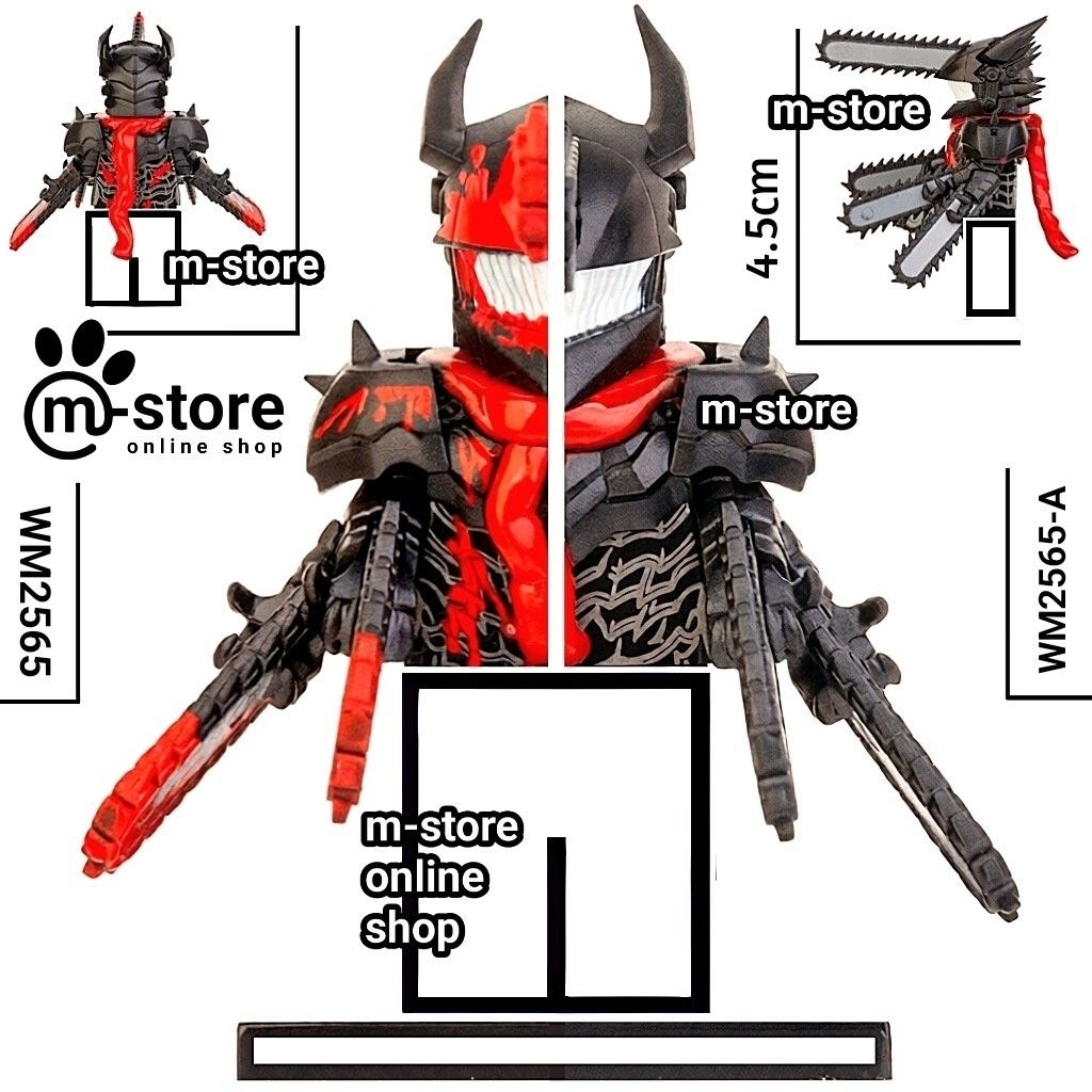 mainan kreatif edukatif karakter chainsaw man chainsaw demon