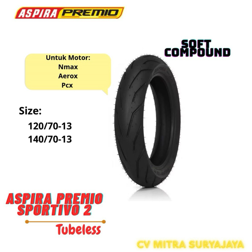 Aspira Premio Sportivo 2 140/70-13 Ban Motor Tubeless