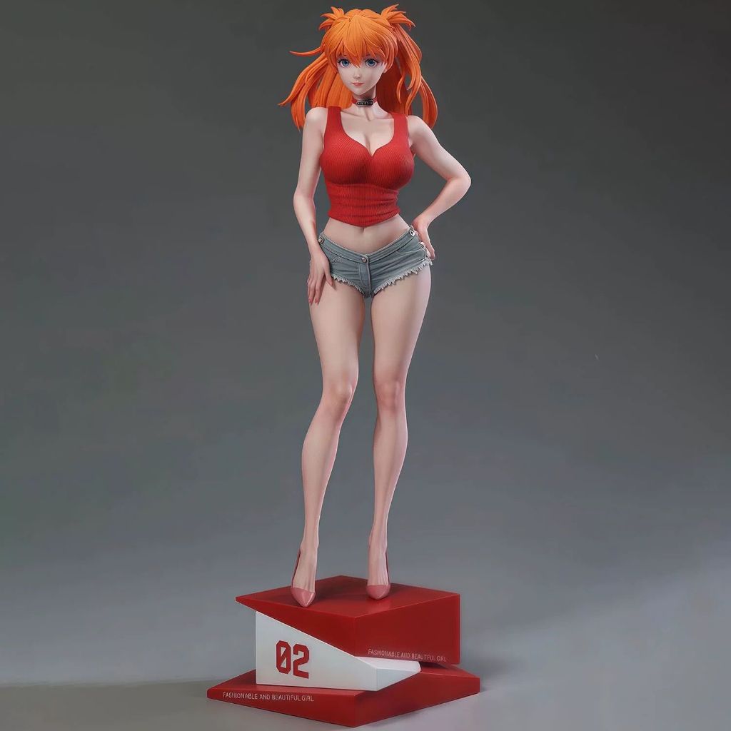 Action Figure Neon Genesis Evangelion Asuka Langley By The Summer Plants Studio